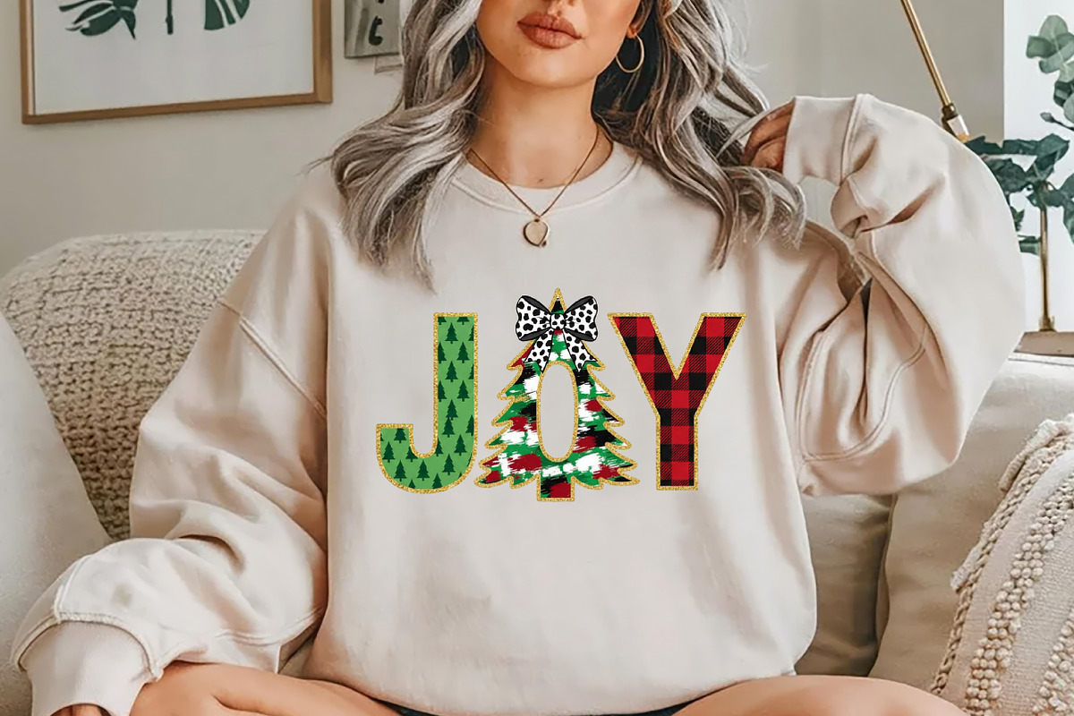 Joy Christmas Sublimation Png, a Seasonal Illustration by YA Design (Photo 2 of 4)