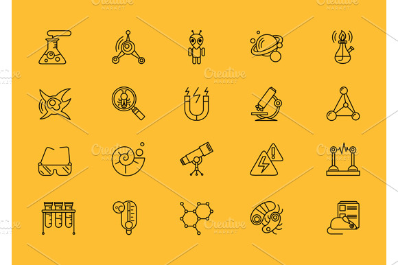Symbols Sciences Set