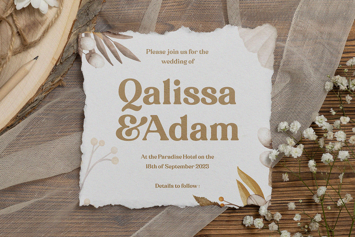 Quikens – Modern Retro Serif, a Serif Font by BrandSemut (Photo 6 of 10)