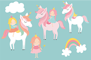 Princess & Unicorns, a Decorative Illustration by Poppymoondesign (Thumbnail 2 of 3)