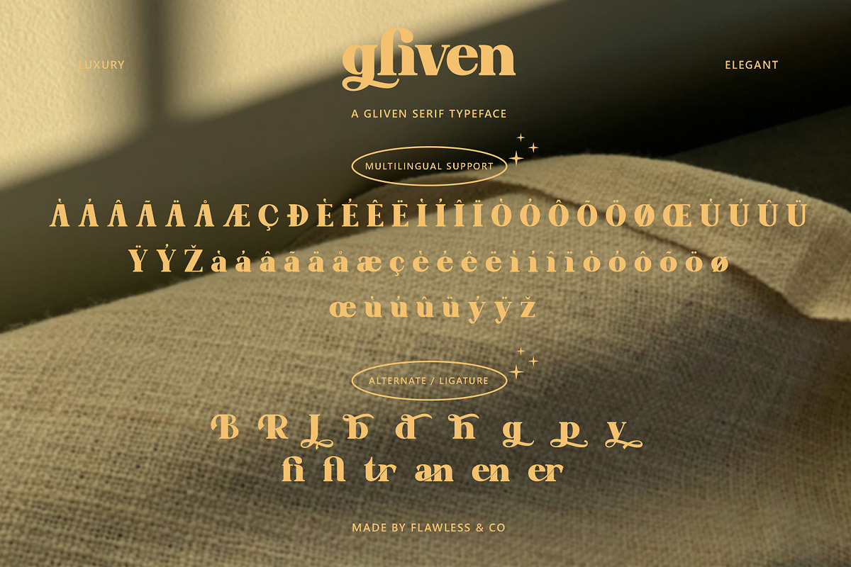 GLIVEN // New Retro Elegant, a Script Font by Flawless And Co (Photo 11 of 13)