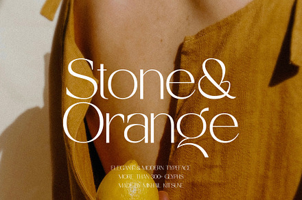 Stone&Orange - Elegant & Modern Sans, a Sans Serif Font by Mikhail Kitsune