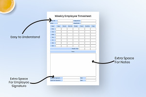 Time Tracking Printable For Employee