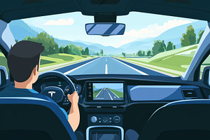 Driving through a scenic landscape i, a Photo by Iftikhar Alam