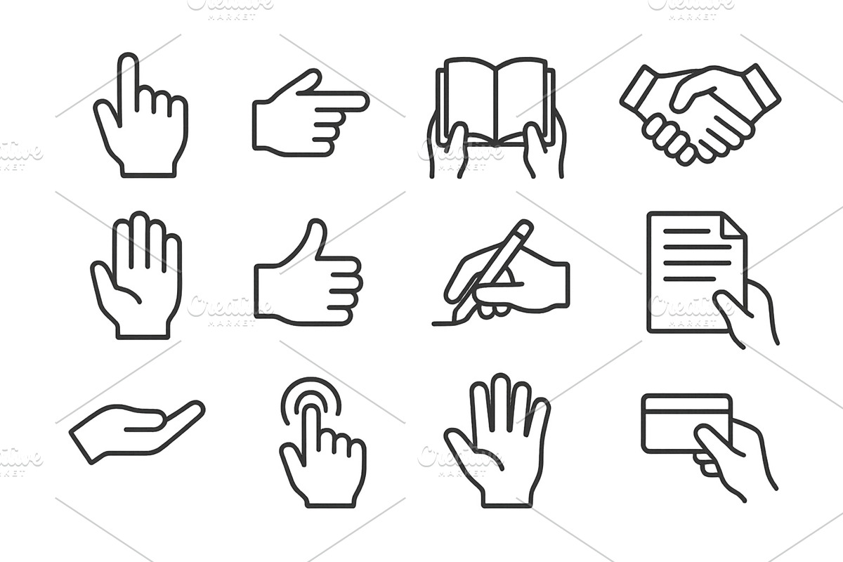Vector illustration of various hand, an Illustration by ZinetroN