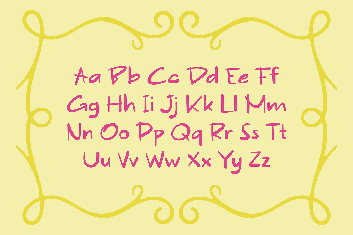 PGR Nougat - Quirky Handwritten Font, a Handwritten Font by Pikgura (Photo 3 of 6)