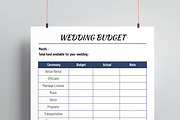 Wedding Budget Template, a Stationery Template by MightyDesign (Thumbnail 4 of 8)