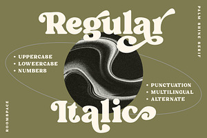 Palm Shine - Bold Swirl Serif