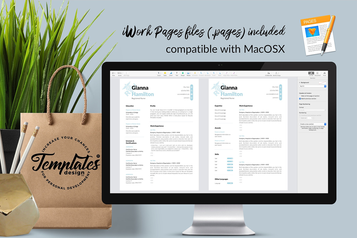 Nurse Resume Design / CV - Gianna, a Resume Template by Templates Design Co. (Photo 10 of 17)