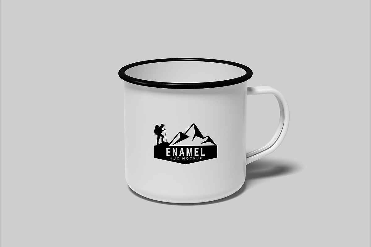 Enamel Mug Mockup, a Cups & Container Mockup by Graphiculon (Photo 2 of 11)