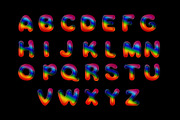 Bubbles Rainbow Color font, a Handwritten Font by Fox7 By Rattana (Thumbnail 2 of 8)