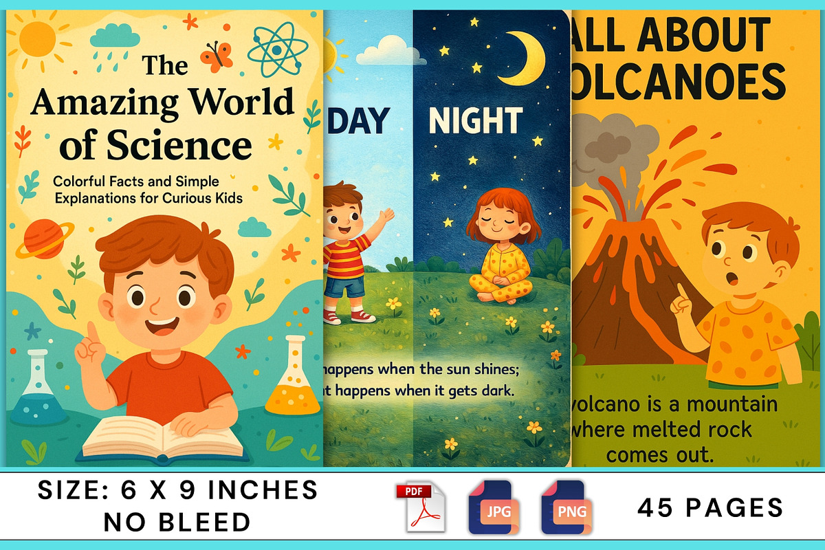 Amazing World of Science for Kids, a Stationery Template by Designmela01 (Photo 6 of 7)