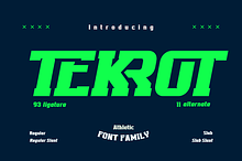 TEKROT | Athletic Font
