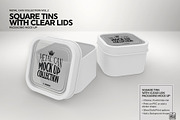 Square Tins with Clear Lid Mockup, a Product Mockup by INCDesign (Thumbnail 2 of 7)