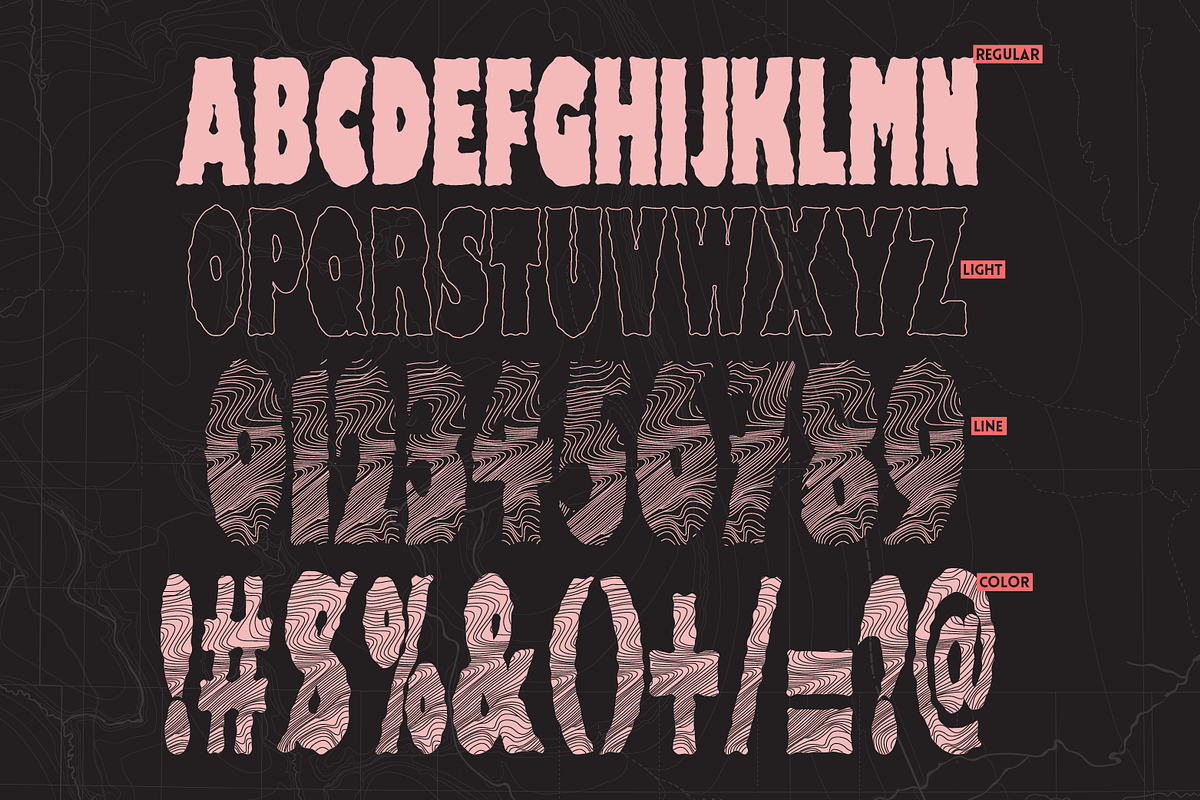Mercurio SVG Font preview 5