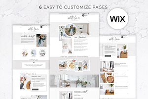 Wix Website Template White Linen