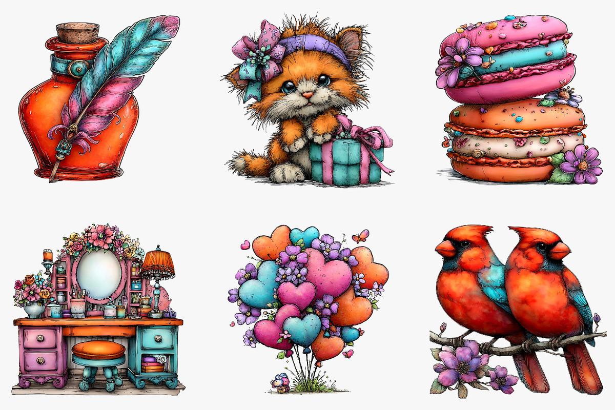 Valentine Clipart, an Illustration by CreationArt (Photo 6 of 7)