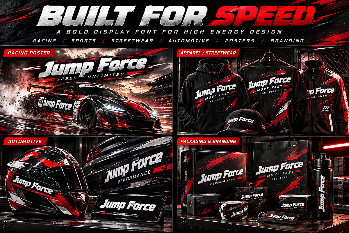 Jump Force, a Script Font by Wow Magic (Photo 2 of 5)