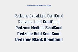 Redzone Display SemiCondensed