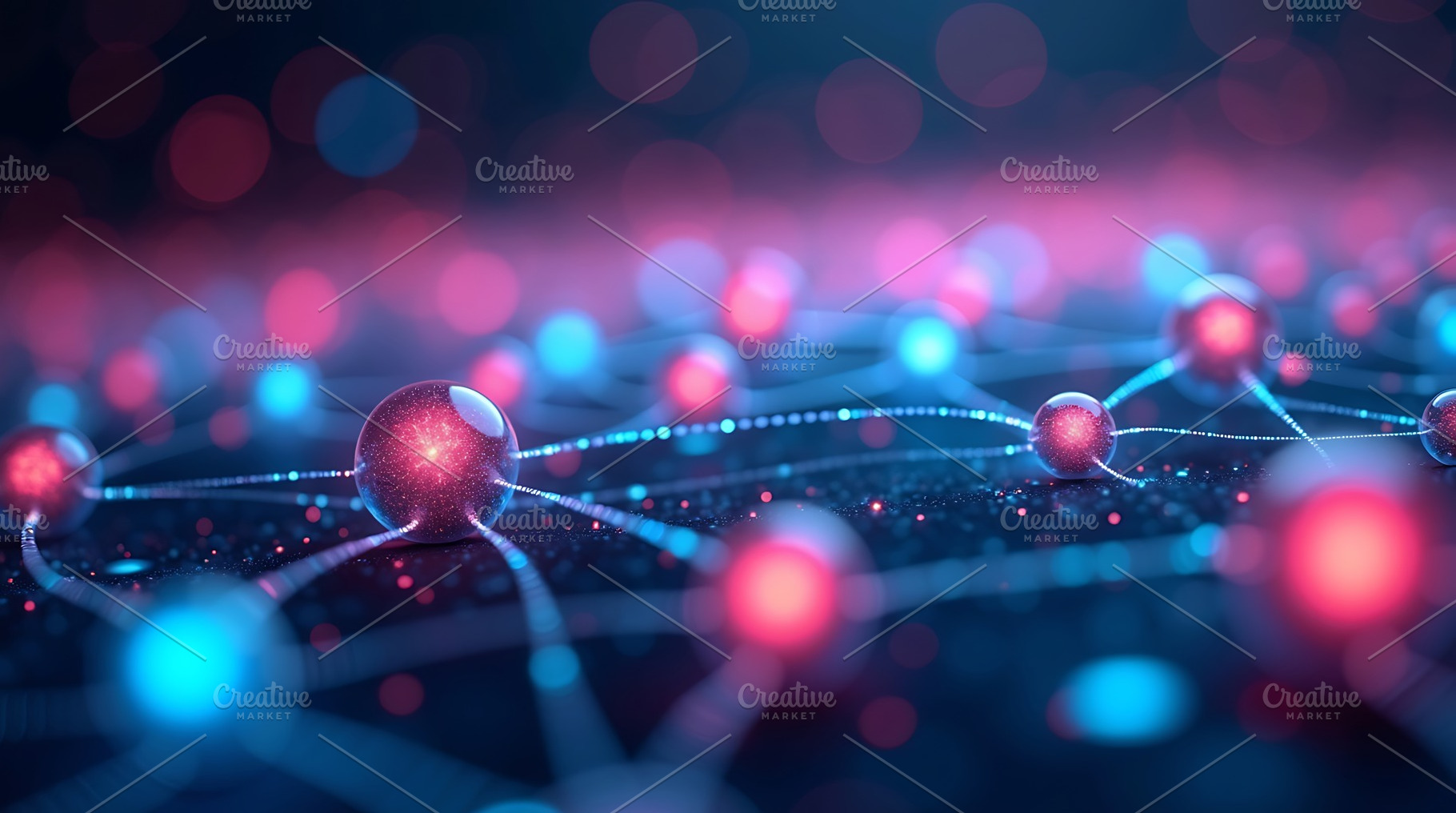 Abstract network technology backgrou, an Abstract Photo by Artonix