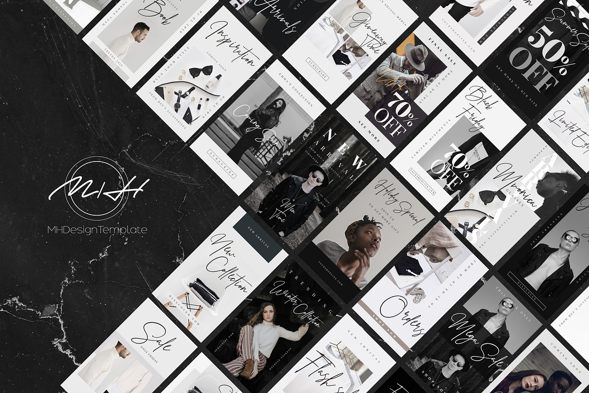 BW Instagram Stories Template/ Store, a Social Media Template by MH Design Template (Photo 12 of 12)