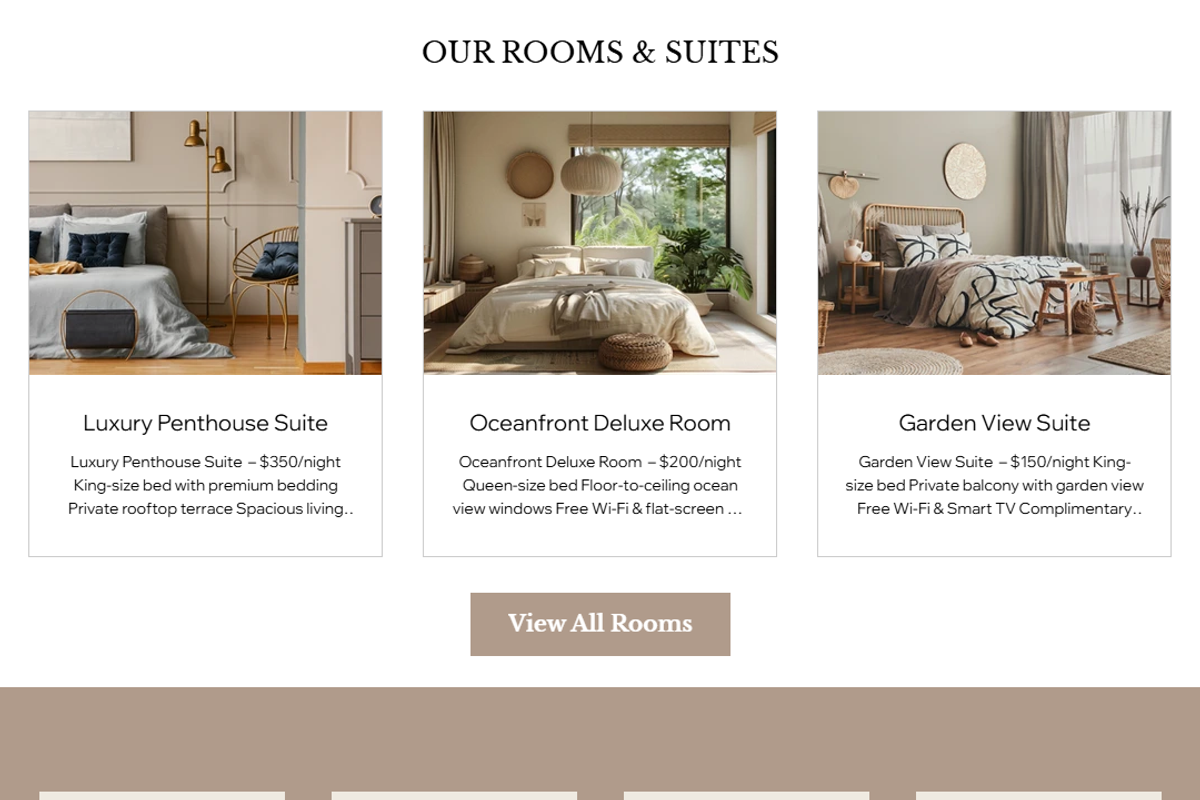 Apartment - Wix Studio Website preview 5
