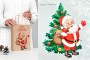 Santa, reindeer watercolorclipart., a Decorative Illustration by SavinV (Thumbnail 6 of 7)