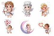 Valentine Chibi Cupid PNG Clipart, a Person Illustration by KennedyStudio (Thumbnail 3 of 5)