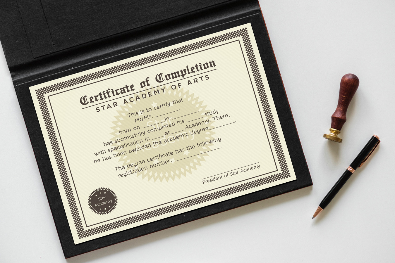 Certificate Template Design | Stationery Templates ~ Creative Market