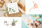 Watercolor Beauty Salon Collection, a Healthcare Illustration by MayaNavits (Thumbnail 9 of 11)