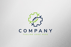 Gear DNA Logo Template