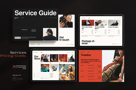 Services and Pricing Guide Template, a Brochure Template by ArtisanaAura