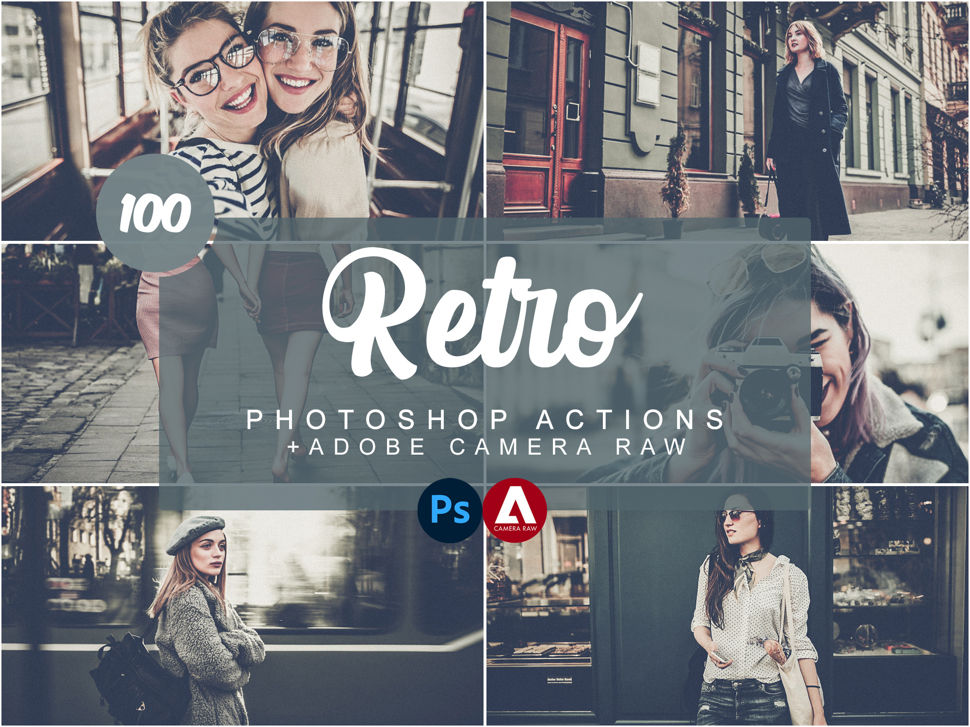 Retro Photoshop Actions, an Action Add-On by DreamColor