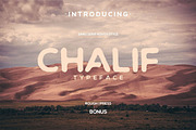 Chalif Typeface, a Sans Serif Font by ViactionType (Thumbnail 1 of 10)