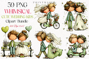 Whimsical Wedding Kids Clipart PNG, a Person Illustration by fashionaddict (Thumbnail 1 of 7)