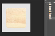 ENGRAVED WOODEN COASTERS MOCKUP, a Product Mockup by Moonlight Creative (Thumbnail 6 of 6)