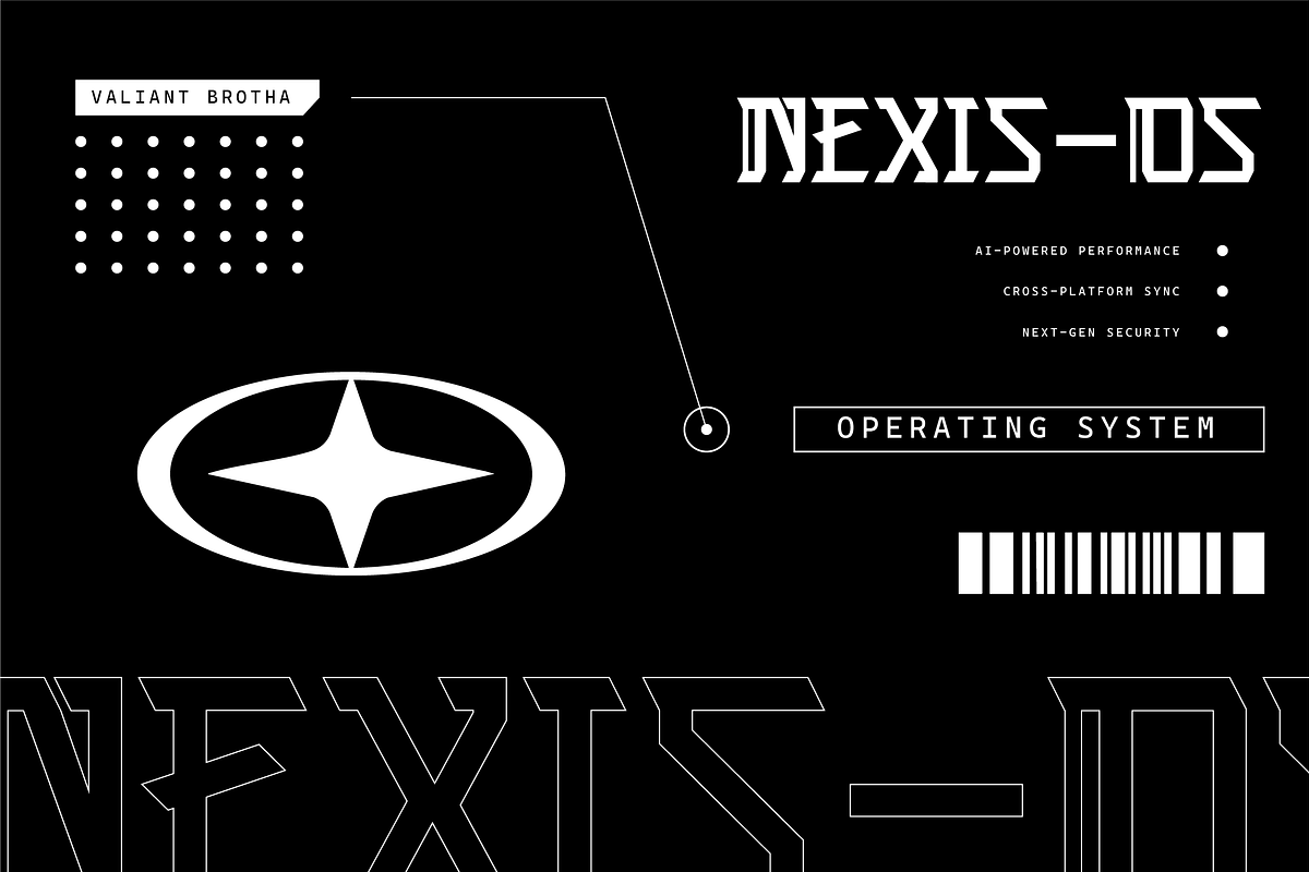 VB LejitVybz - Futuristic Font, a Sans Serif Font by VALIANTBROTHA (Photo 3 of 10)