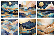 Gold Autumn Landscape & Sky, a Background Graphic by by creative paper (Thumbnail 10 of 18)