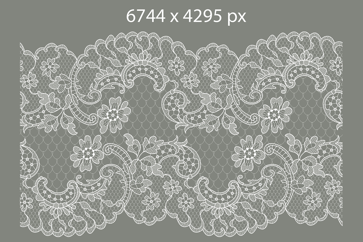 Lace seamless ribbons, cliparts., a Pattern Graphic by Ajuga (Photo 6 of 12)