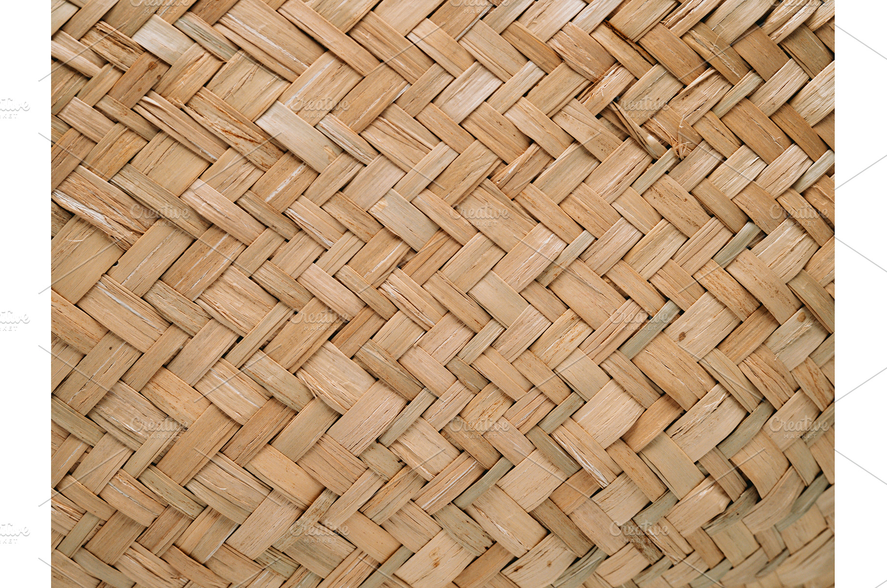 Pattern of woven seagrass basket, an Abstract Photo by Fascinadora