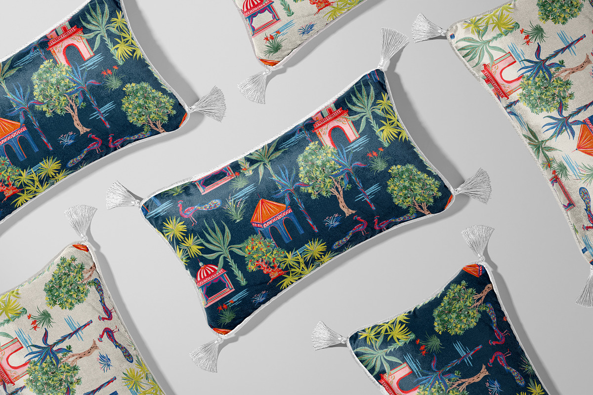 Chinoiserie Design(Pattern & motifs), a Pattern Graphic by HannaStudio (Photo 3 of 7)