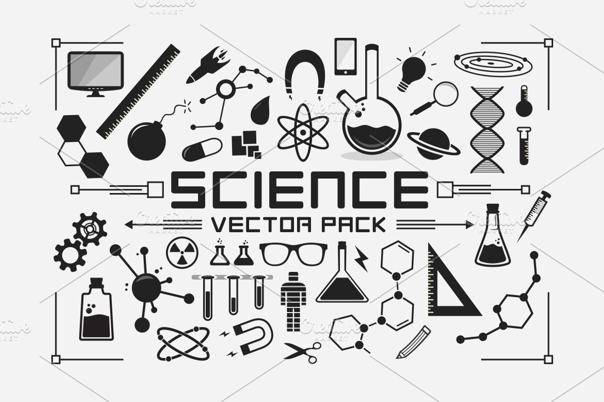 Science Vector Pack, an Object Graphic by Tugcu Design Co.