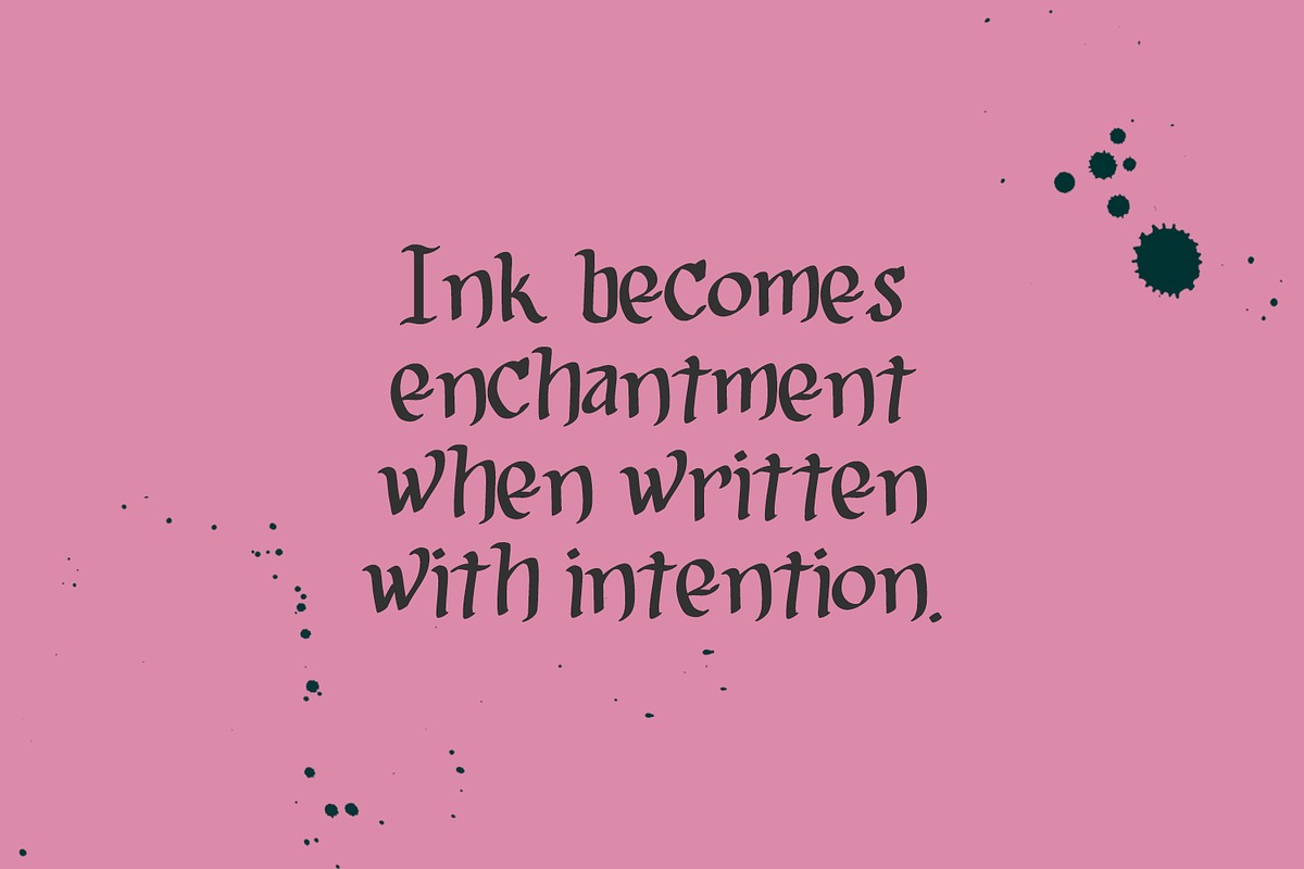 Enchanted Grimoire - A Display Font, a Handwritten Font by Beck McCormick (Photo 2 of 10)