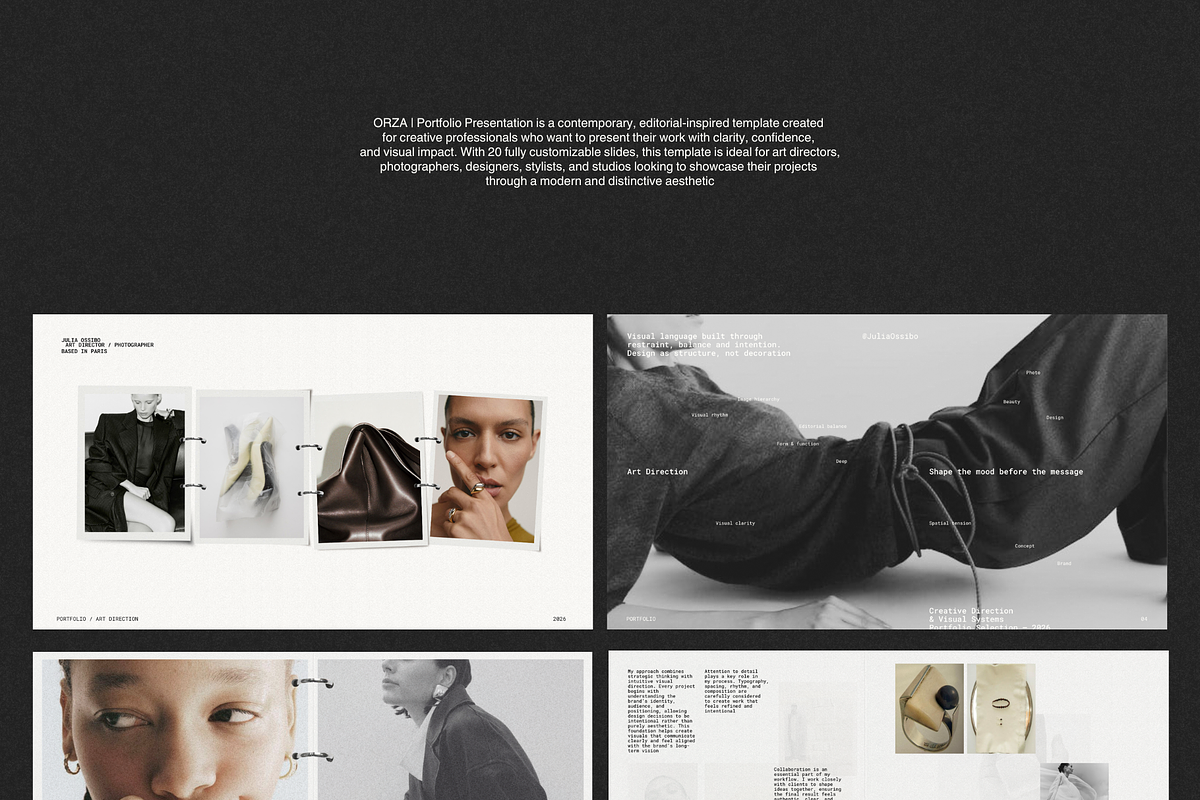 ORZA | PORTFOLIO, a Presentation Template by Simple có (Photo 3 of 10)