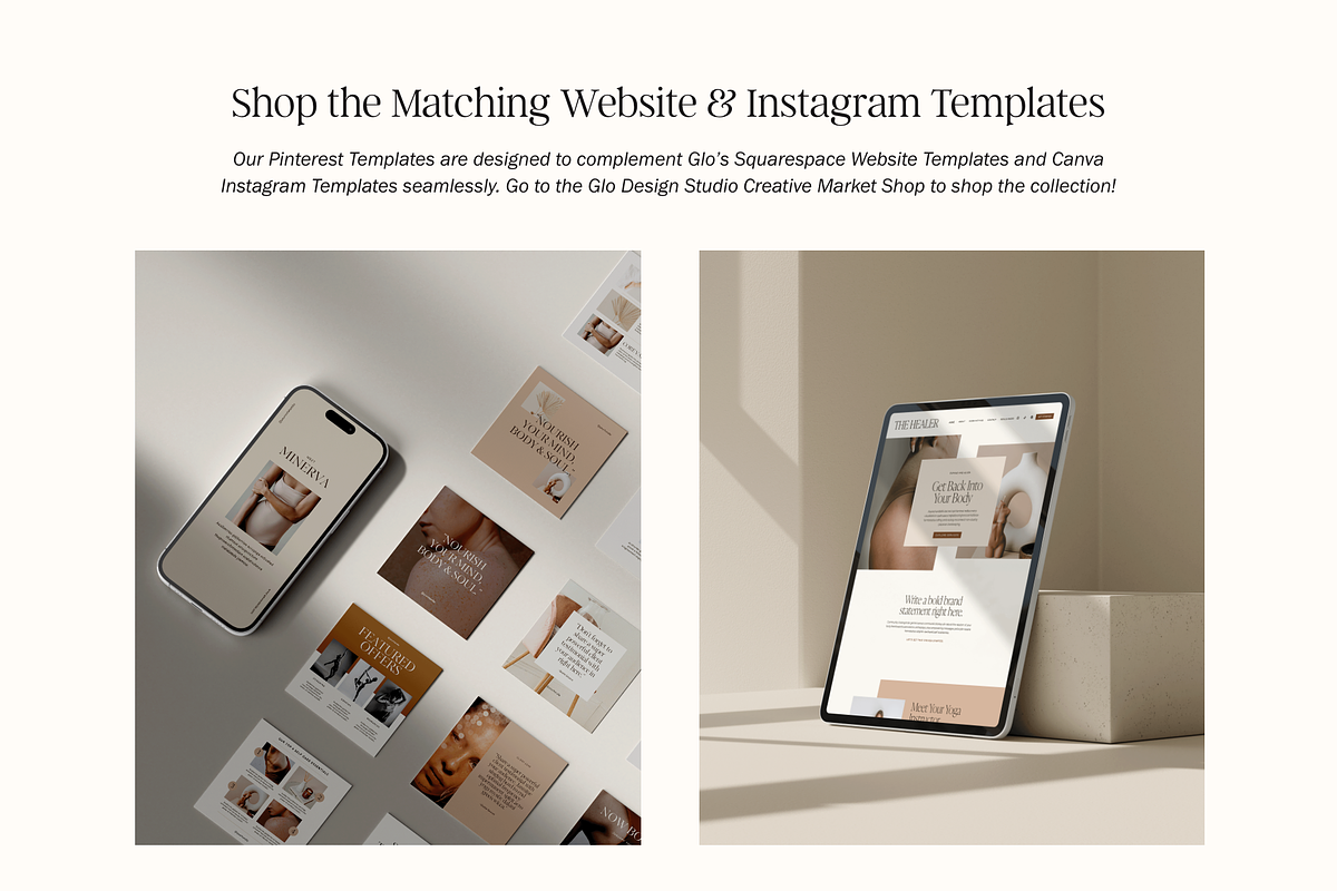 Canva Pinterest Marketing Templates, a Marketing Template by Glo Design Studio (Photo 10 of 10)