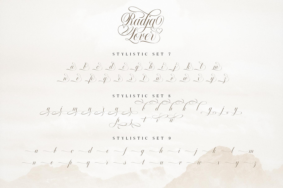Radja Lover Script, a Script Font by alit design (Photo 9 of 20)