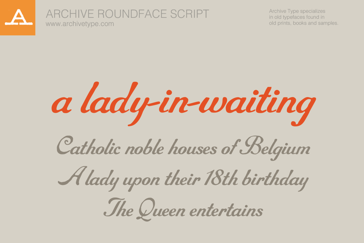 Archive Roundface Script preview 2