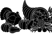 Thanksgiving Harvest Silhouette, an Illustration by Creativeshirt (Thumbnail 27 of 51)