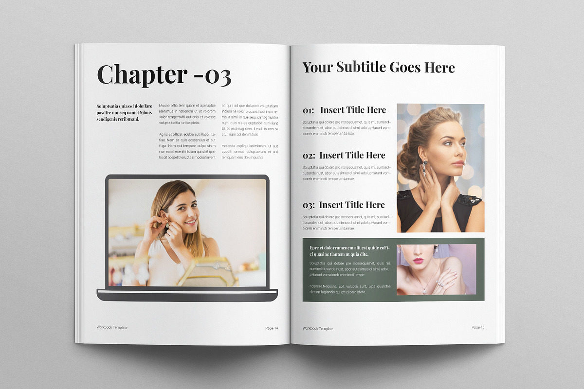 Workbook Template, a Brochure Template by E-Type (Photo 6 of 7)