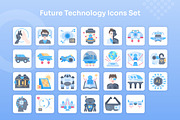 Future Technology Icons Set - Flat, an Icon by Kmg Design (Thumbnail 2 of 2)